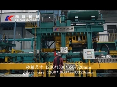 Linha de molde automática espremedura horizontal da areia verde do tiro de Flaskless da divisão